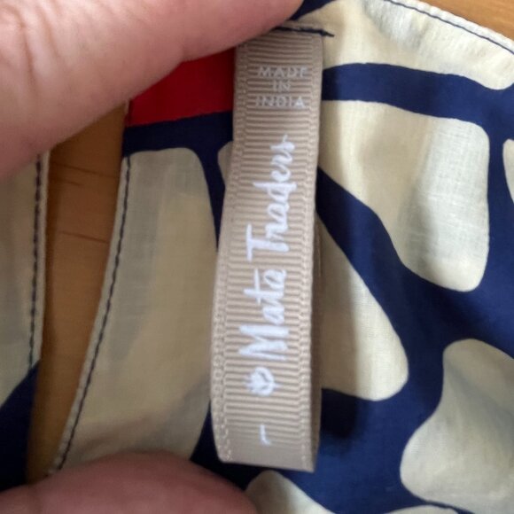 Mata Traders Blue Floral Midi Sundress L - Picture 8 of 9